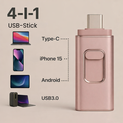 2 TB Smartphone-Speicherkarte (USB) | Speichert 500.000 Fotos oder mehr als 400 Stunden Video