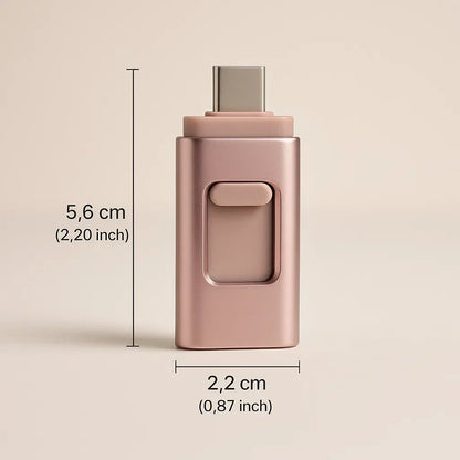 2 TB Smartphone-Speicherkarte (USB) | Speichert 500.000 Fotos oder mehr als 400 Stunden Video